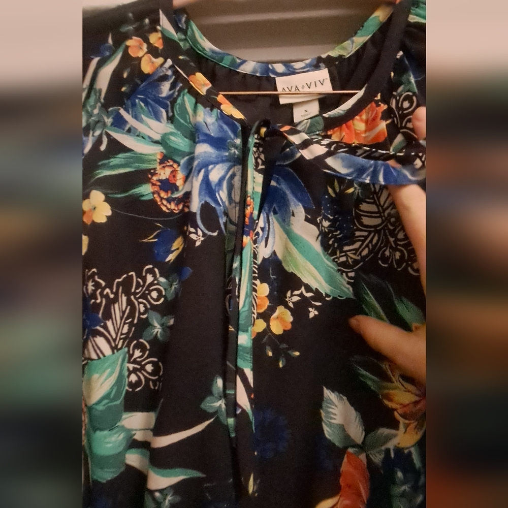 Ava & Viv Colorful Layered Dress - Picture 2 of 4